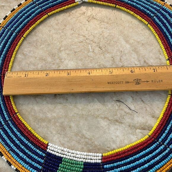 African Beaded Tribal Necklace - Picture 7 of 7
